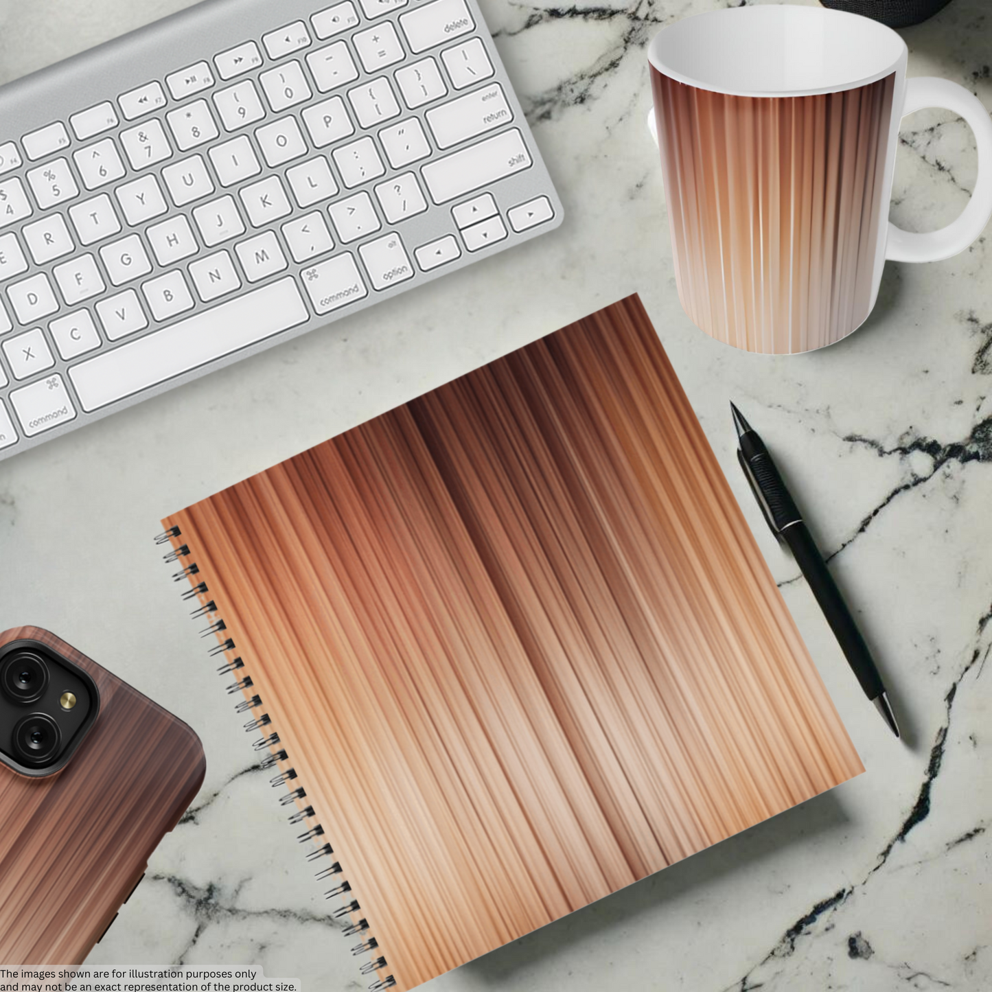 Amber Stream 8.5"x8.5" Hardcover Notebook