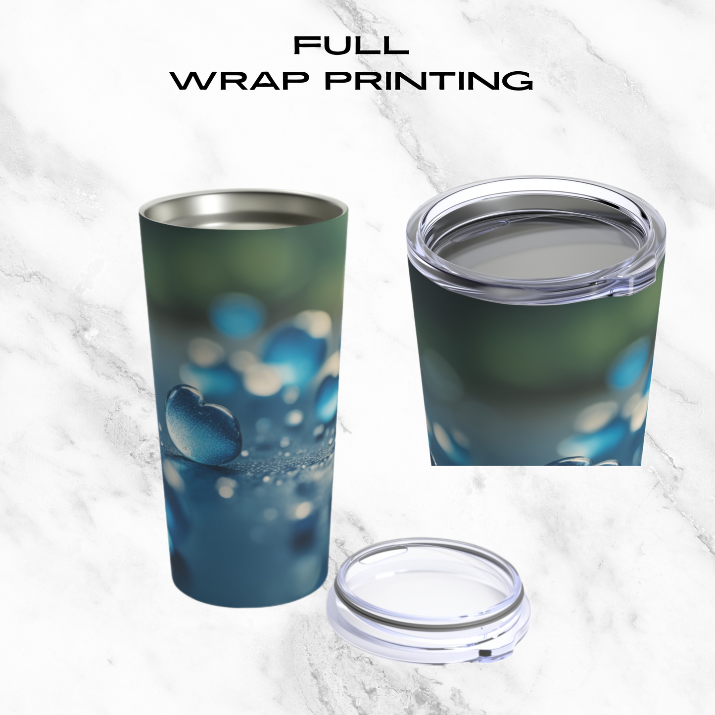 Blue Love Drops 20oz Tumbler