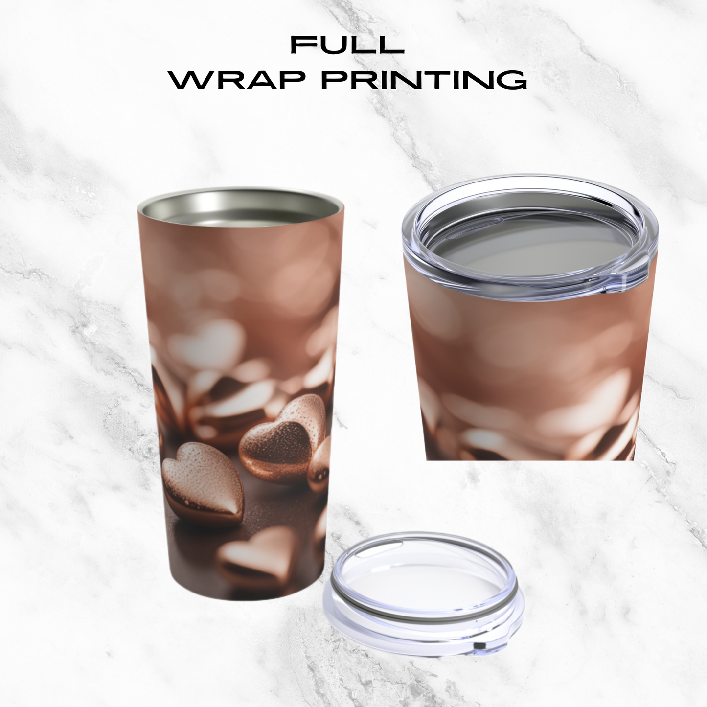 Bronzed Hearts 20oz Tumbler