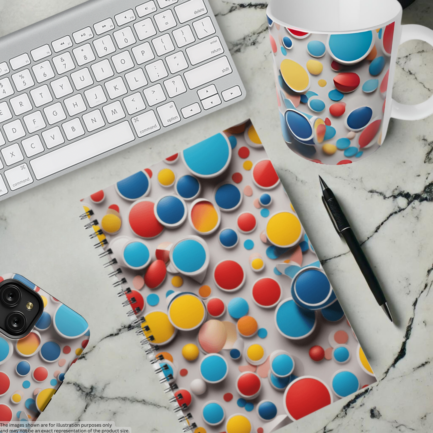 Bubble Burst 5.5”x8.5" Hardcover Notebook