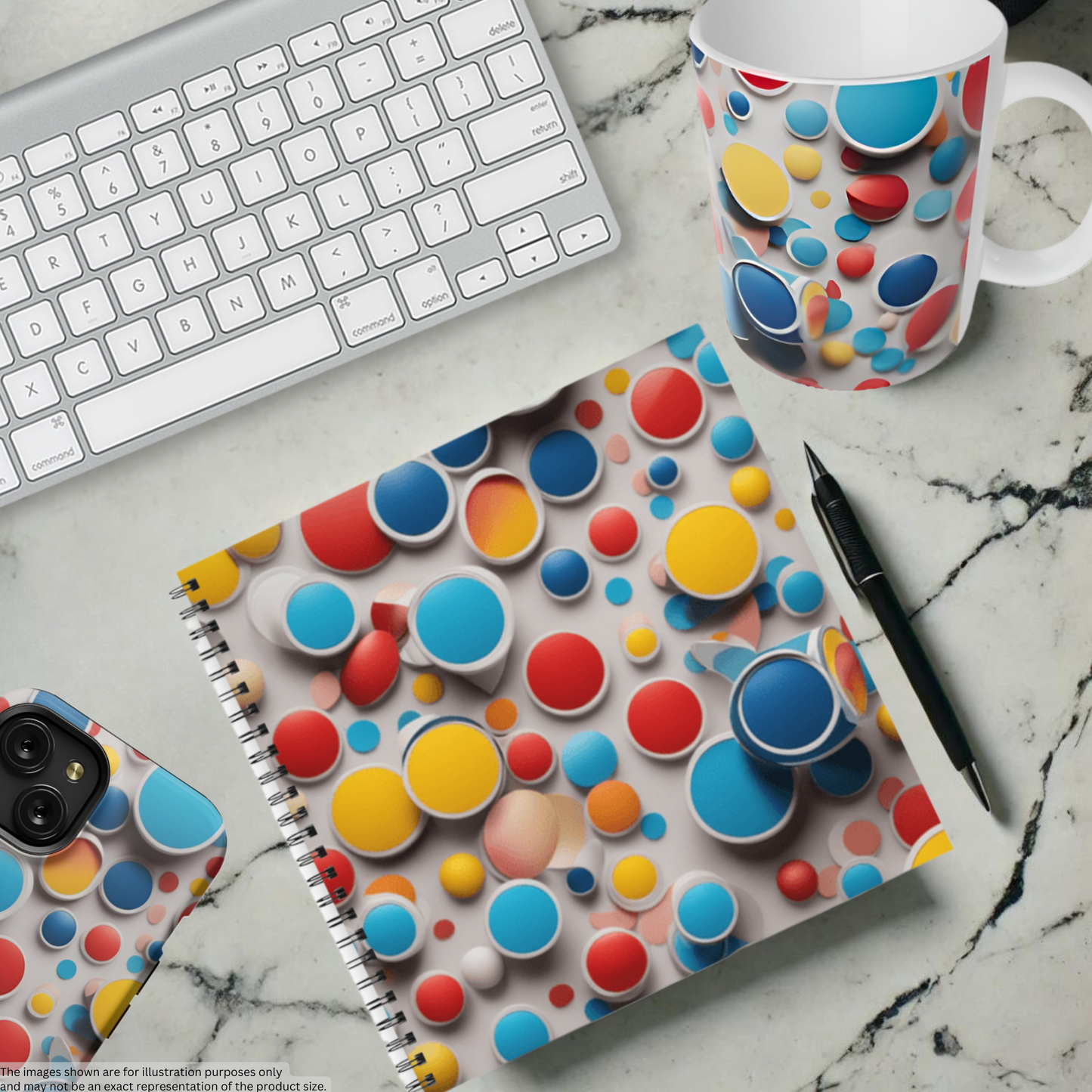 Bubble Burst 8.5"x8.5" Hardcover Notebook