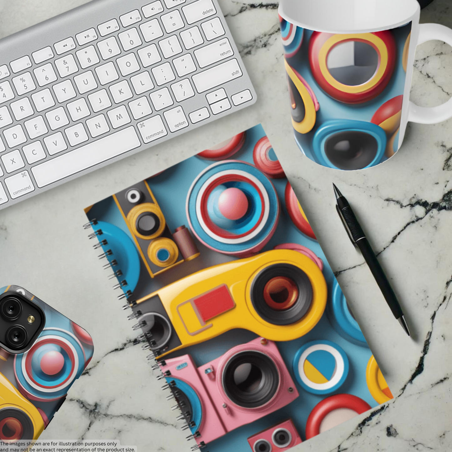 Camera Carnival 5.5”x8.5" Hardcover Notebook