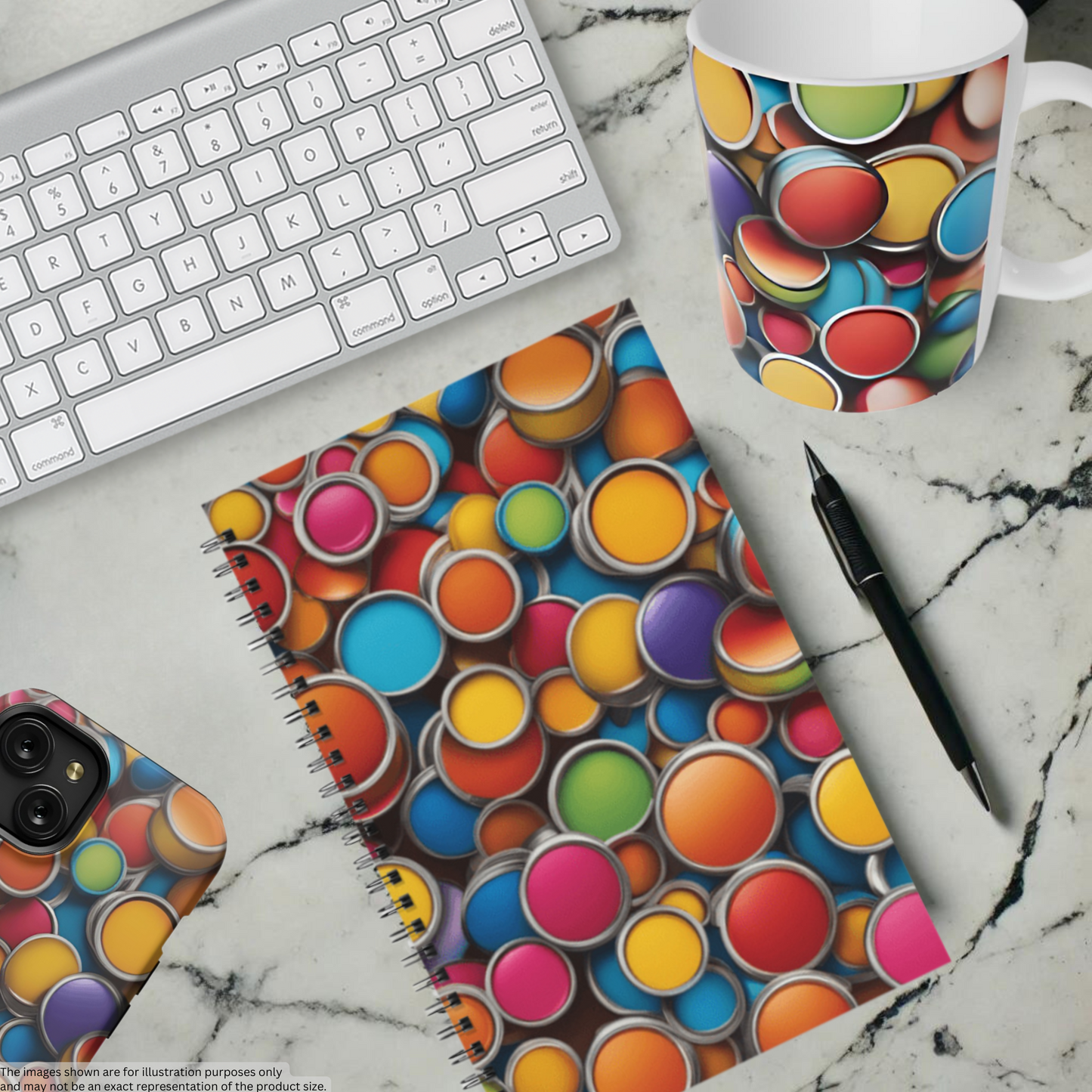 Candy Dots 5.5”x8.5" Hardcover Notebook