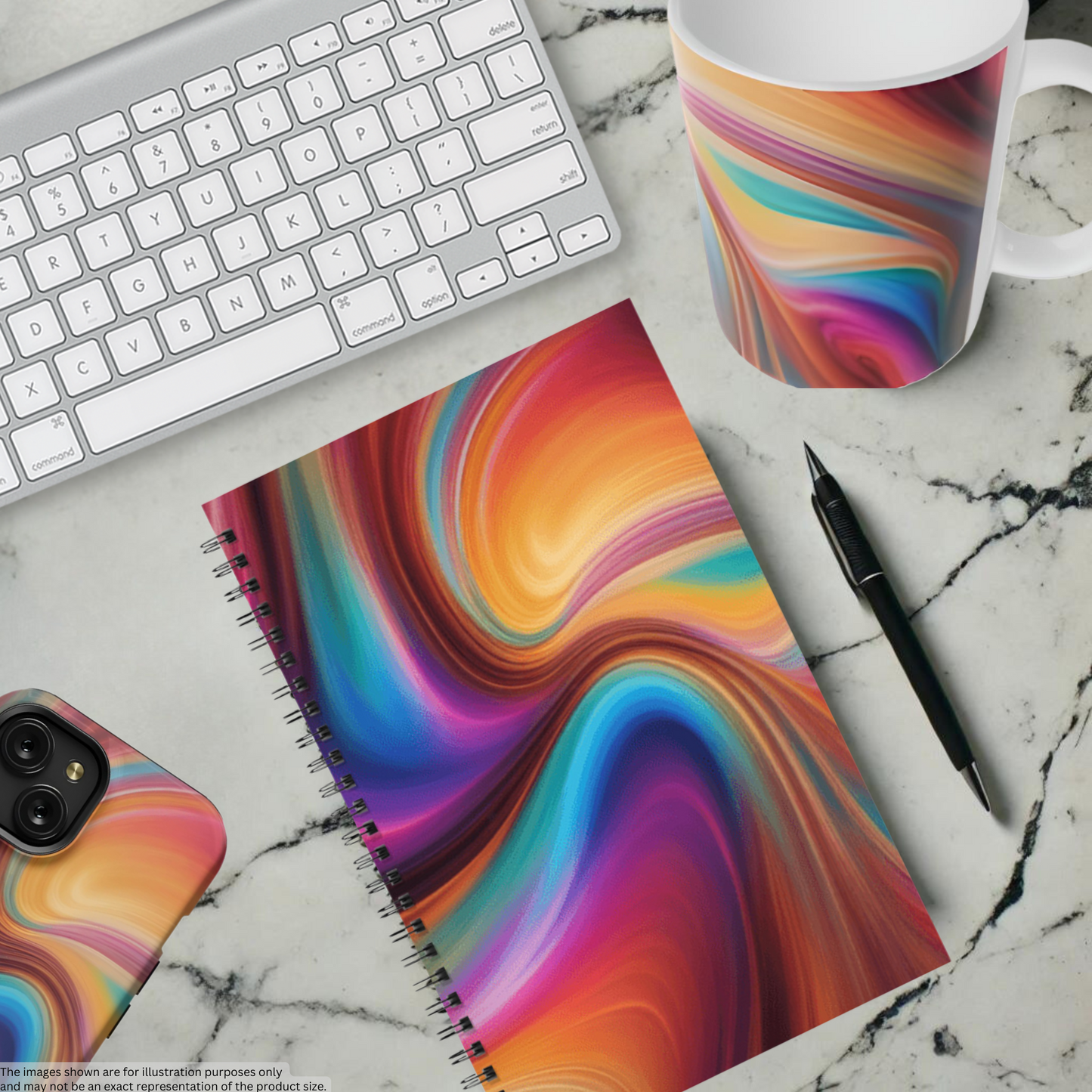 Color Surge 5.5”x8.5" Hardcover Notebook