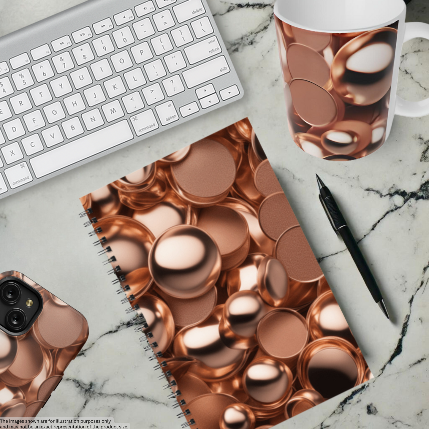 Coppery Curves 5.5"x8.5" Hardcover Planner