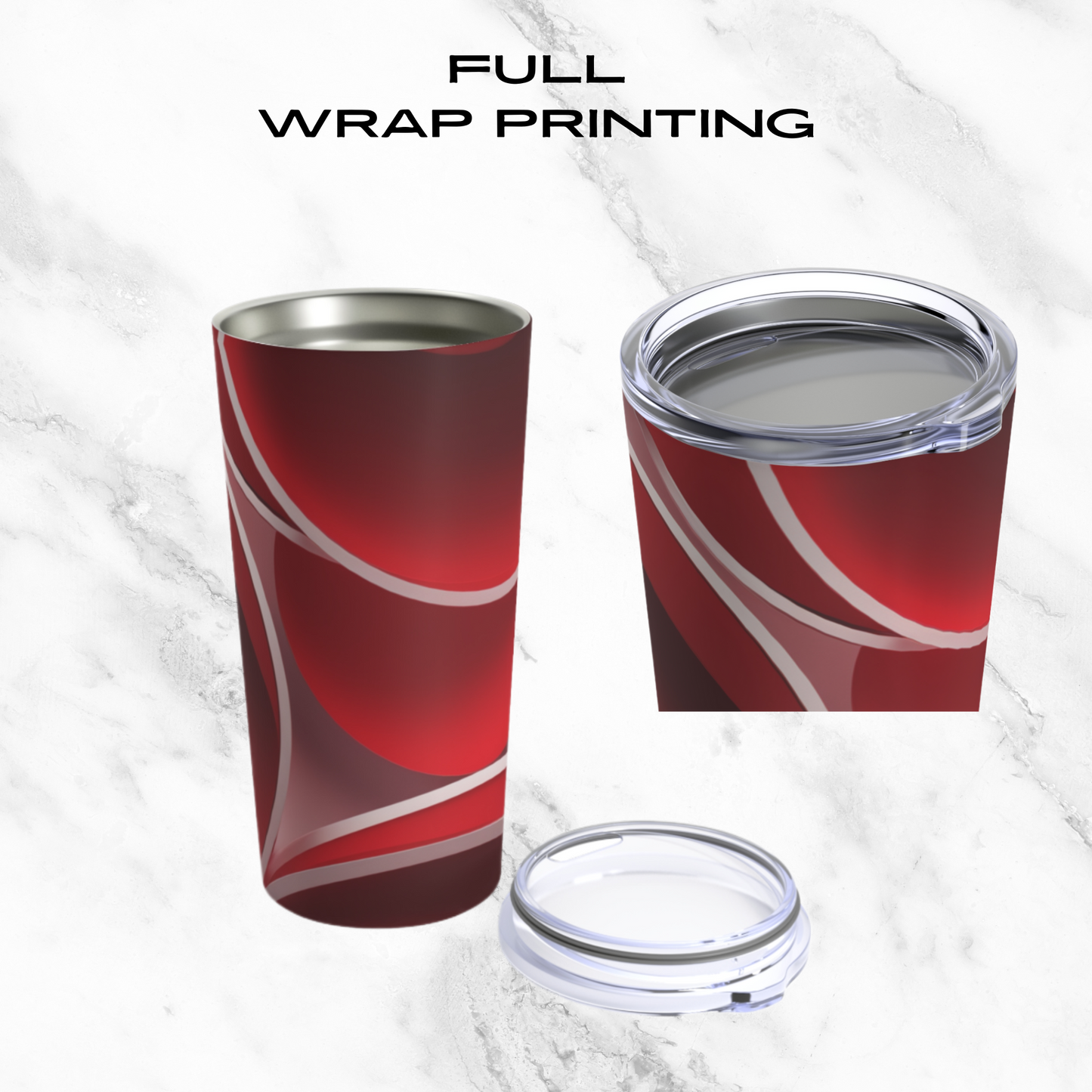 Crimson Curls 20oz Tumbler