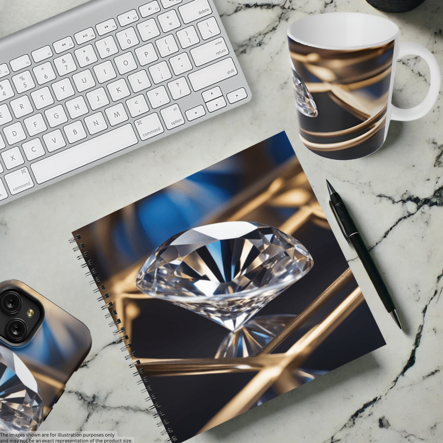Crystal Elegance 8.5"x8.5" Hardcover Notebook