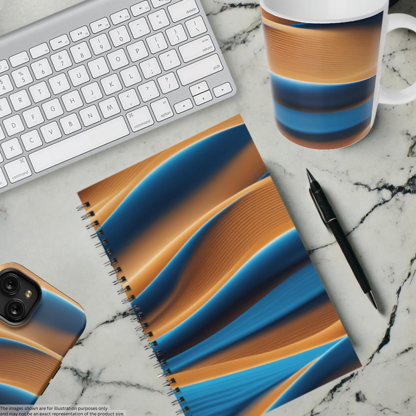 Desert Waves 5.5"x8.5" Hardcover Notebook