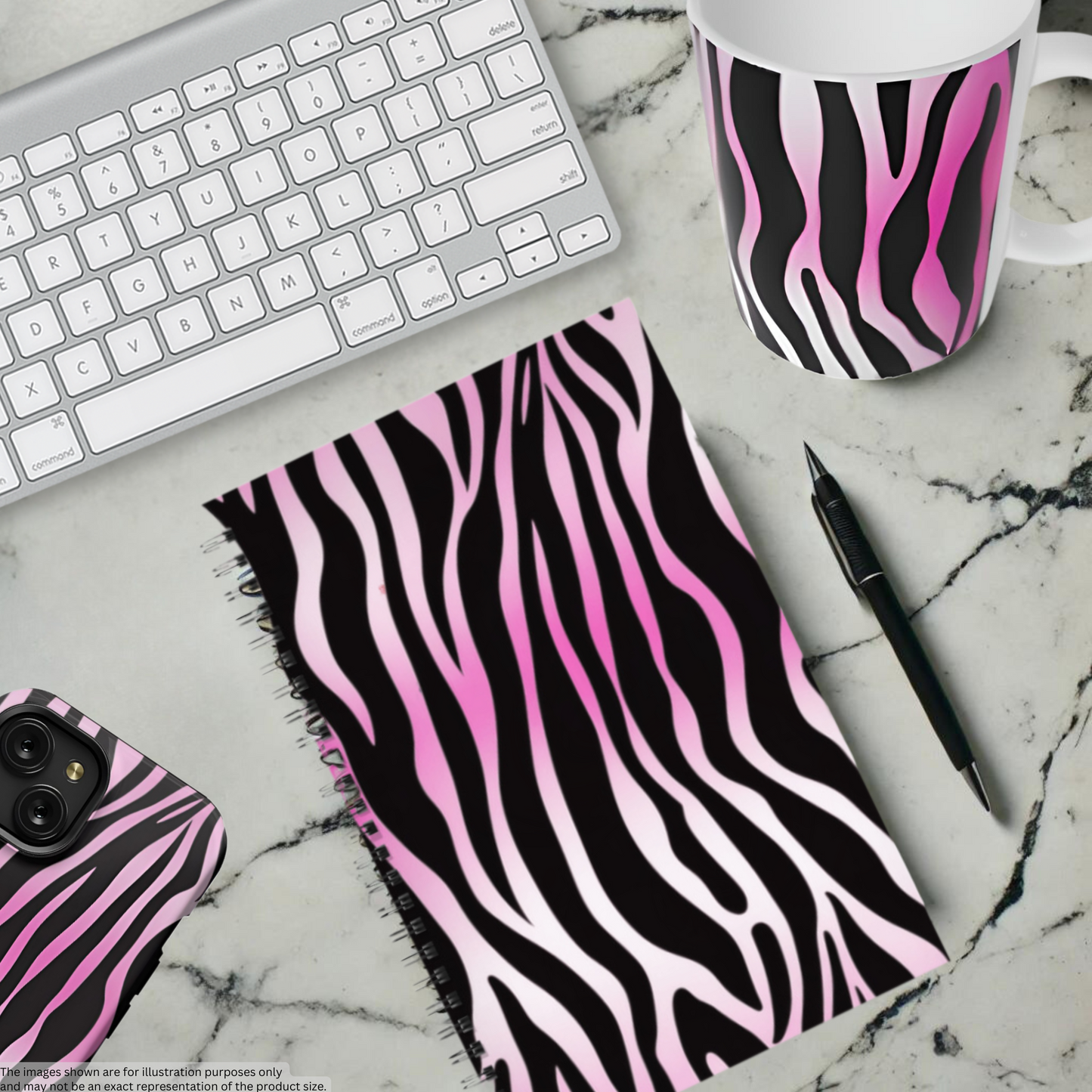 Electric Stripes 5.5”x8.5" Hardcover Notebook