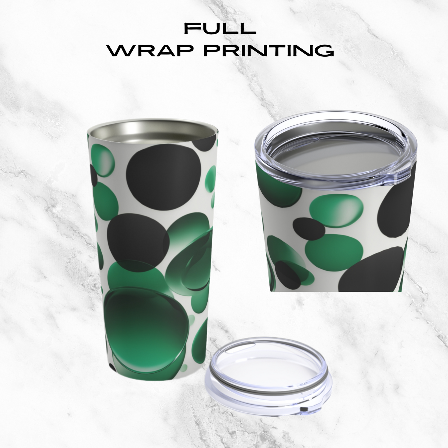 Emerald Bubbles 20oz Tumbler