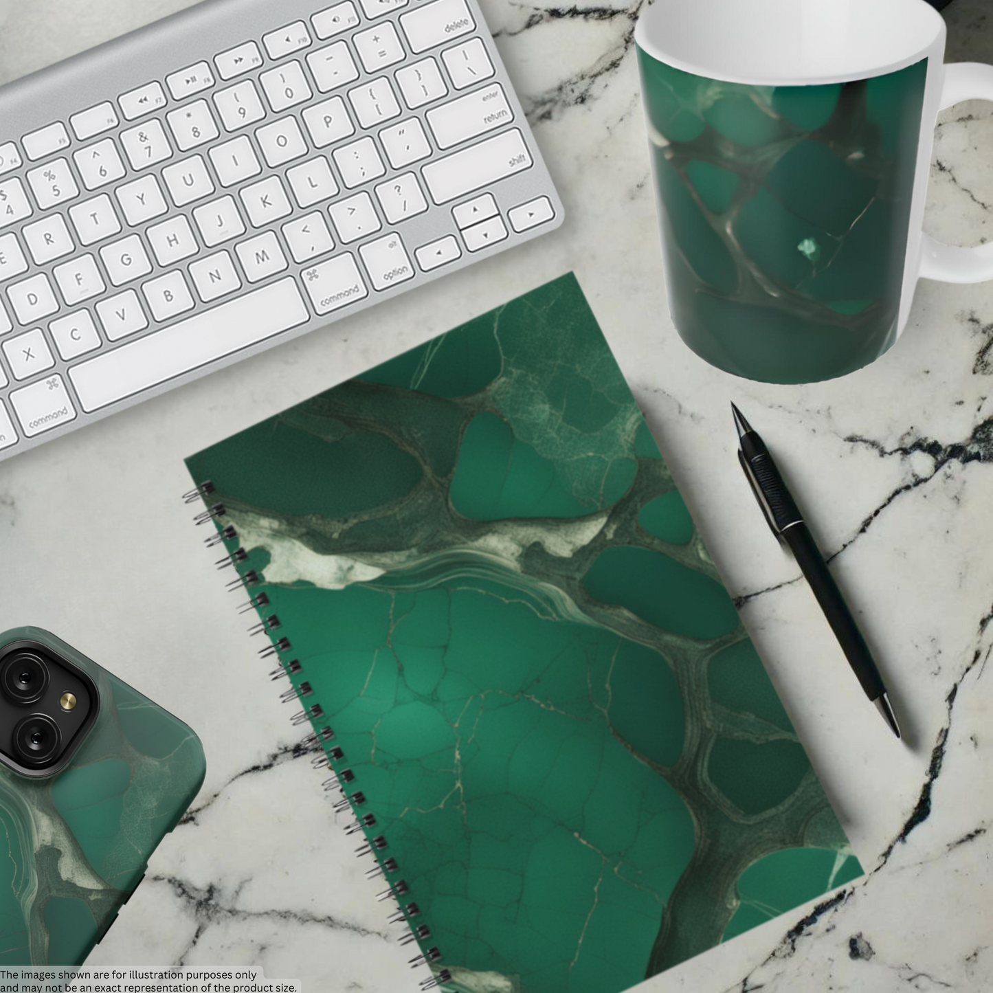 Emerald Web 5.5"x8.5" Hardcover Planner