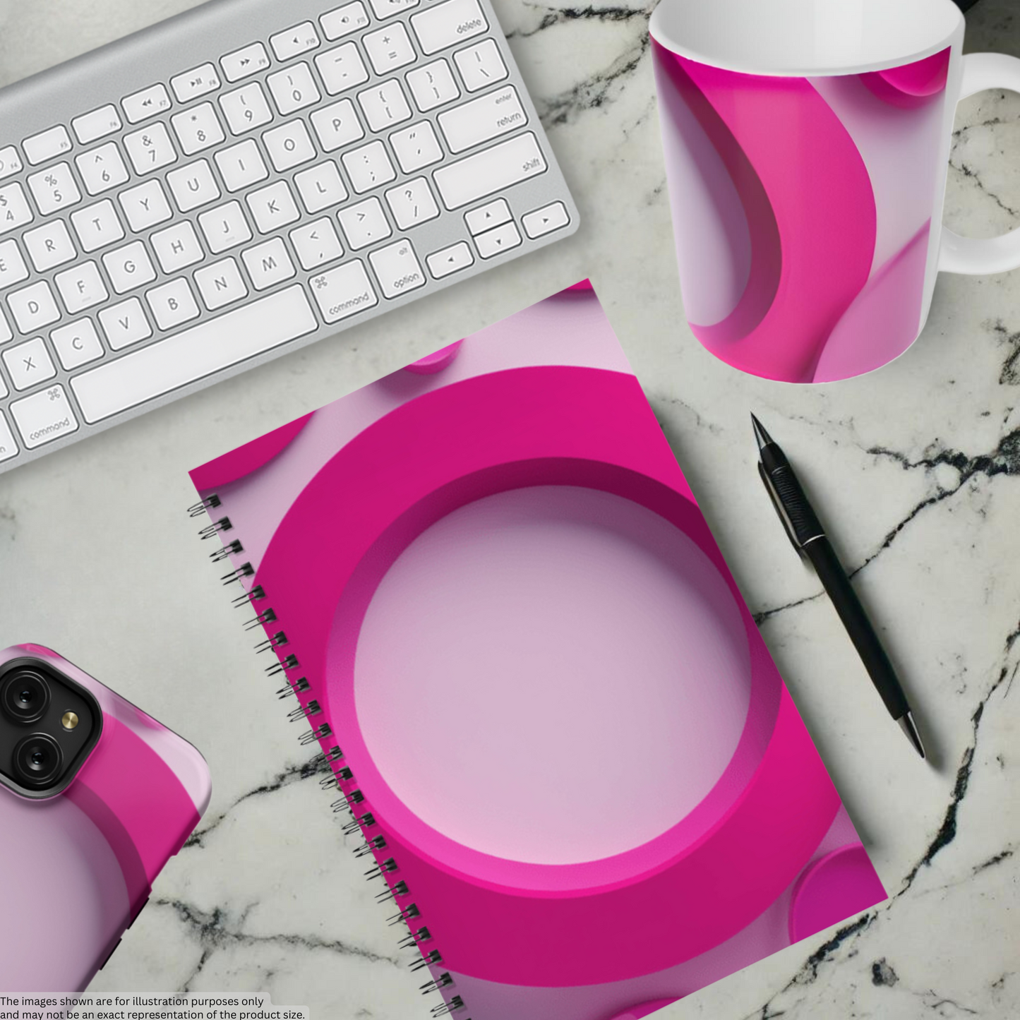 Fuchsia Fusion 5.5"x8.5" Hardcover Notebook
