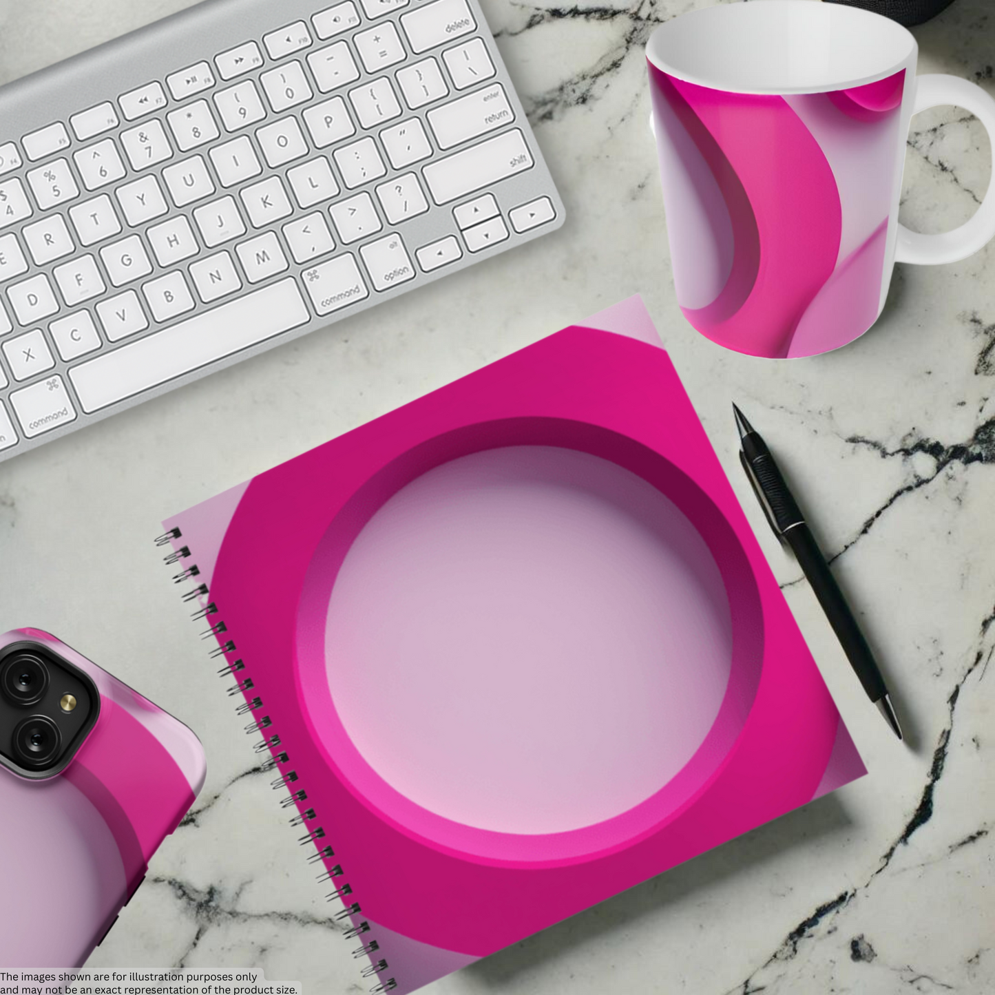 Fuchsia Fusion 8.5"x8.5" Hardcover Notebook