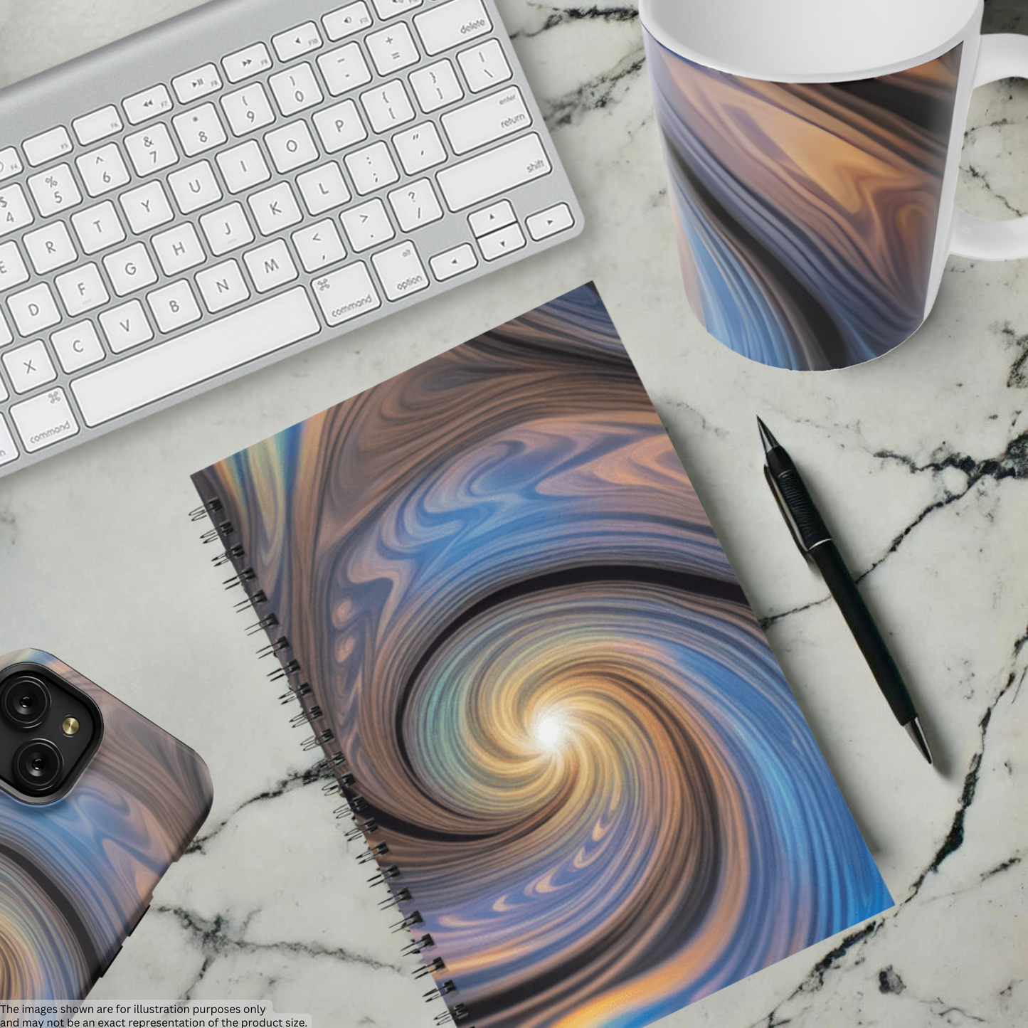 Galactic Glow 5.5”x8.5" Hardcover Notebook