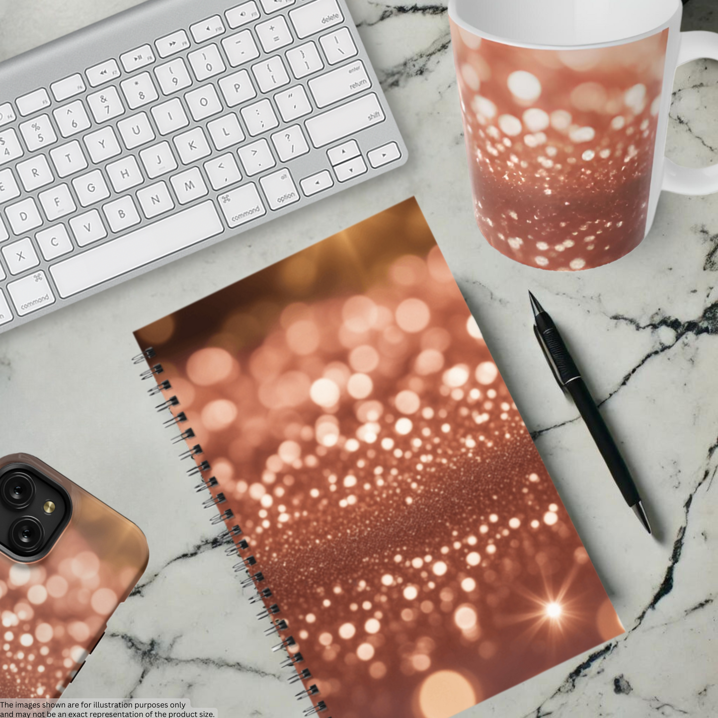 Glowing Stardust 5.5"x8.5" Hardcover Planner