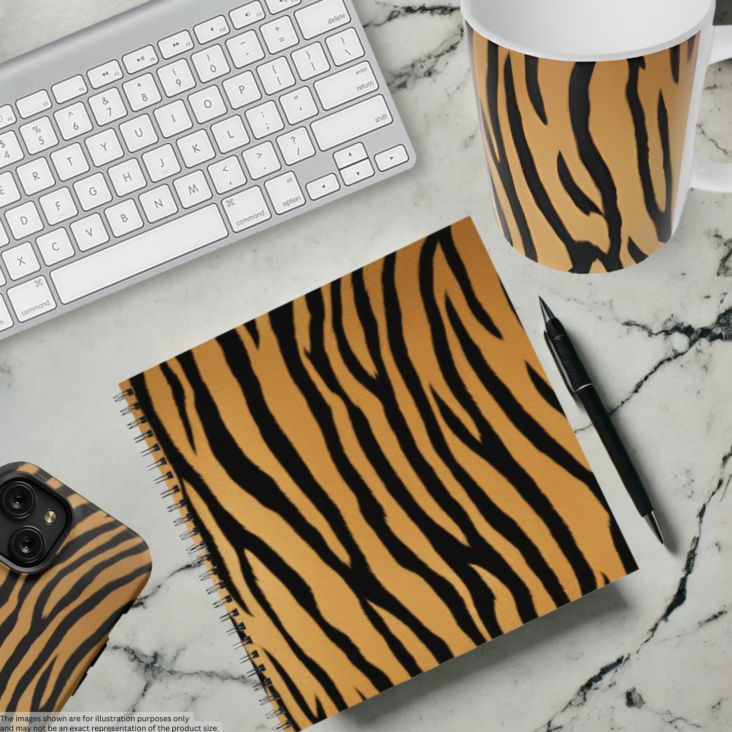 Golden Safari 8.5”x8.5” Hardcover Notebook