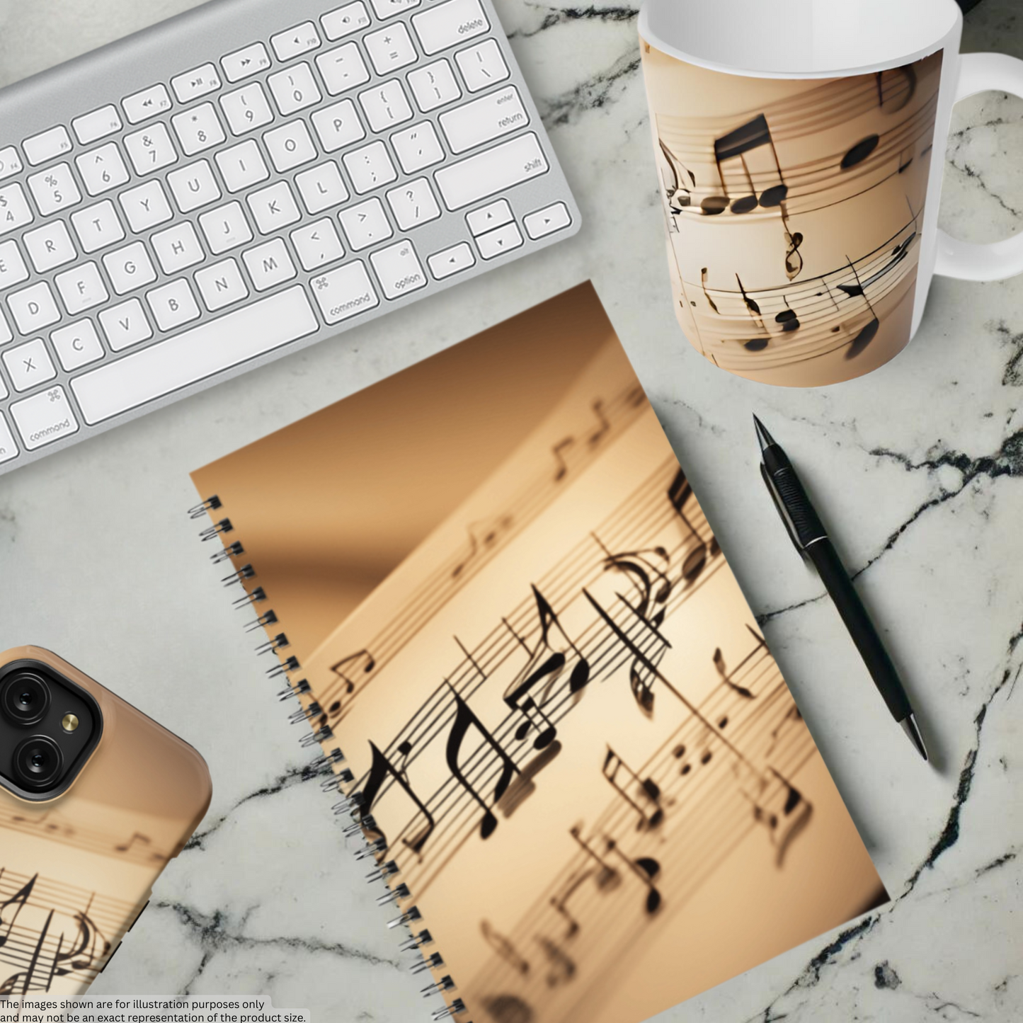 Harmonic Script 5.5"x8.5" Hardcover Planner