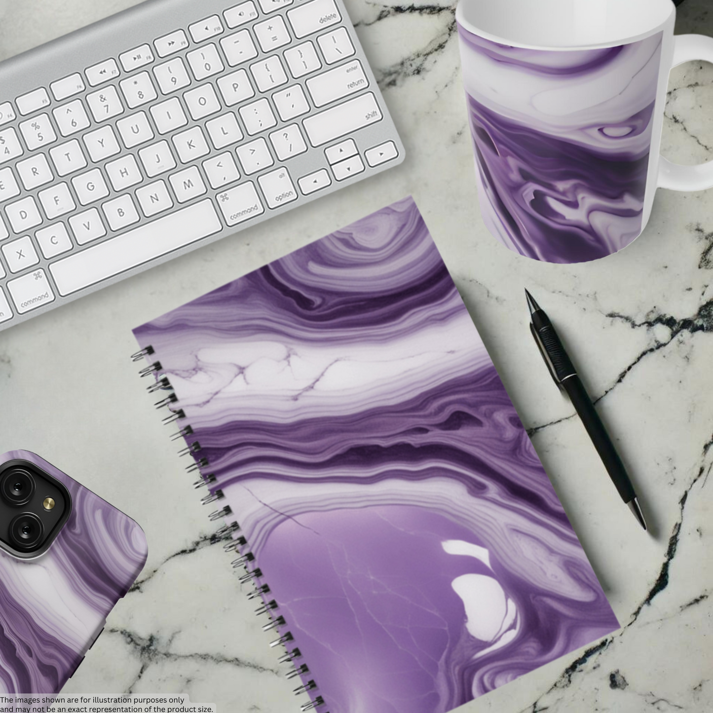 Lavender Swirl 5.5"x8.5" Hardcover Planner