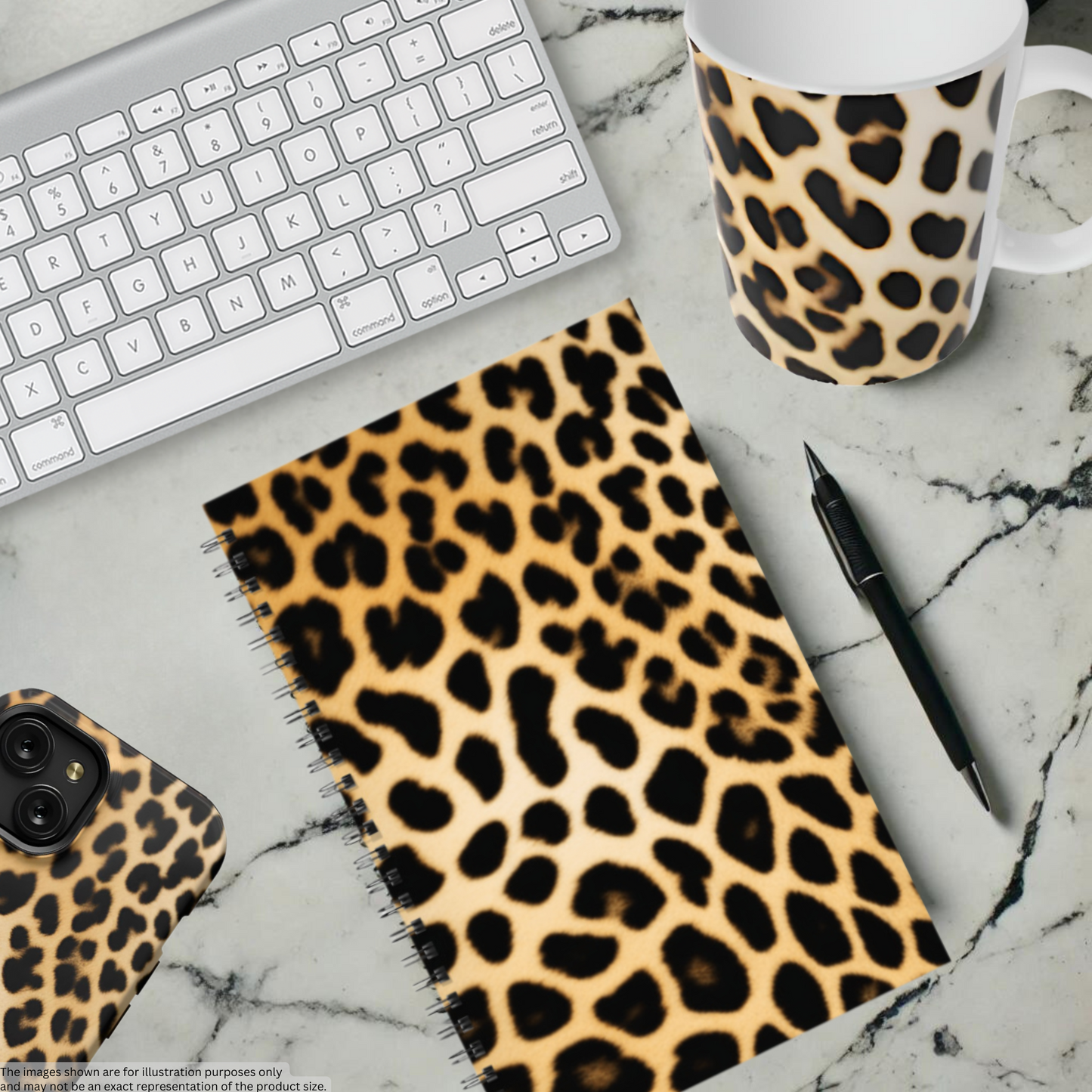 Leopard Luxe 5.5”x8.5" Hardcover Notebook