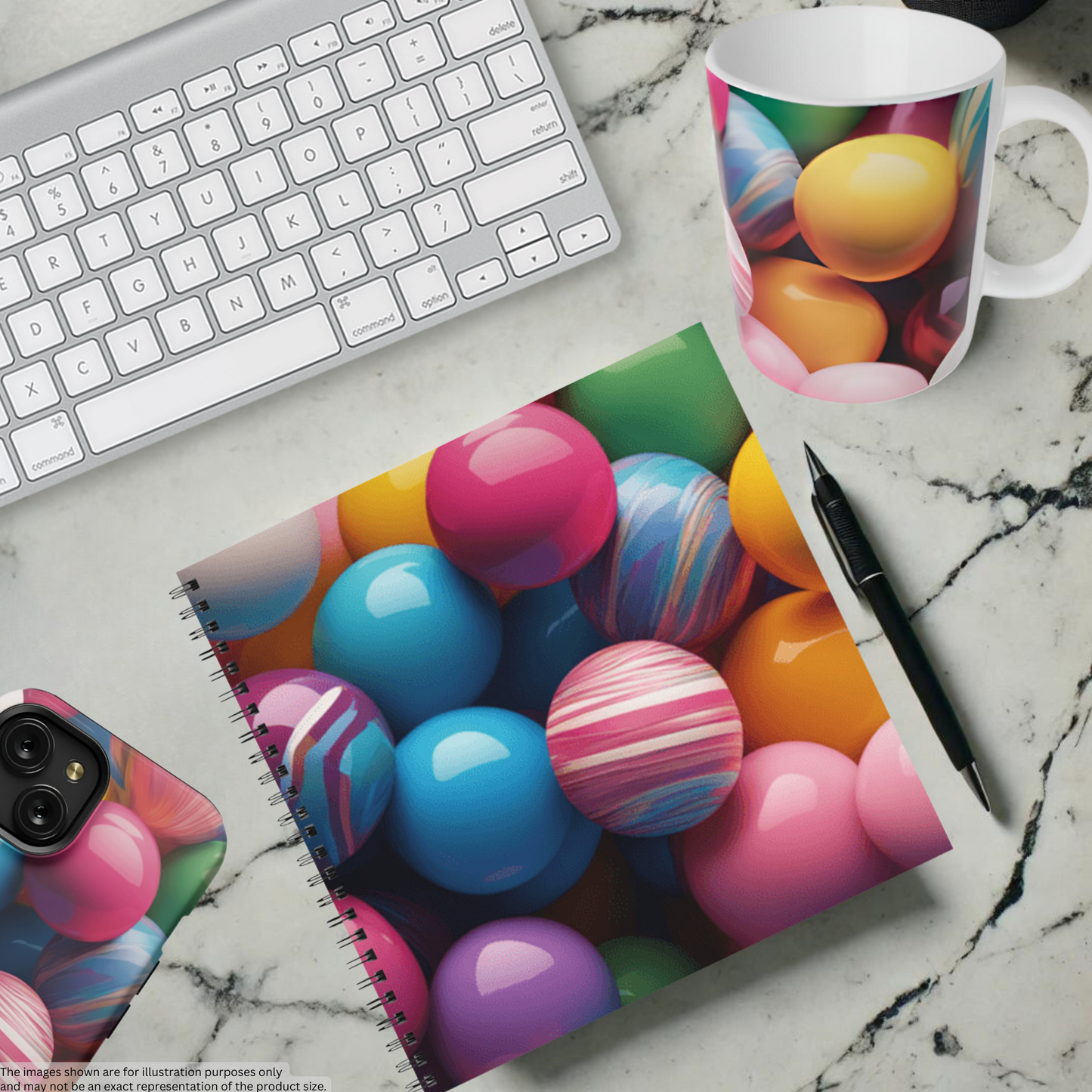 Marble Bliss 8.5"x8.5" Hardcover Notebook