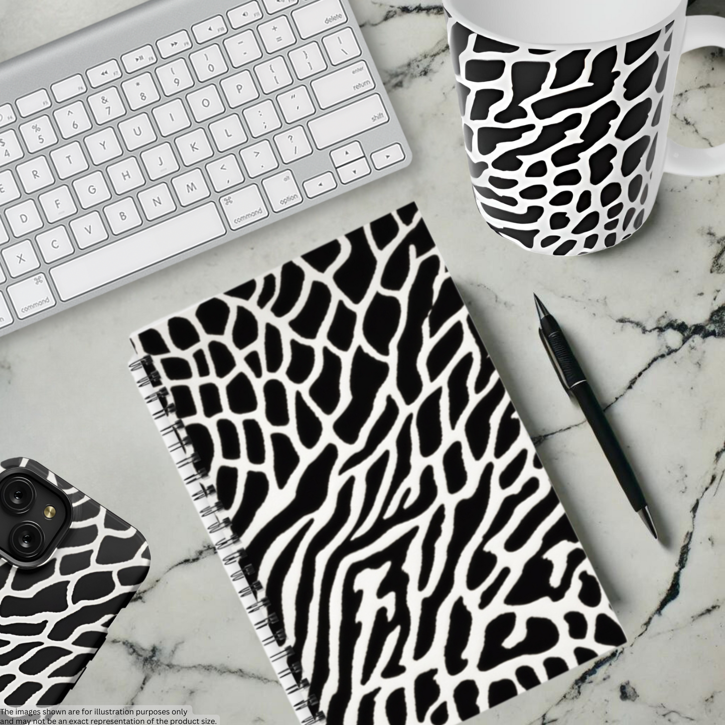 Monochrome Maze 5.5"x8.5" Hardcover Planner