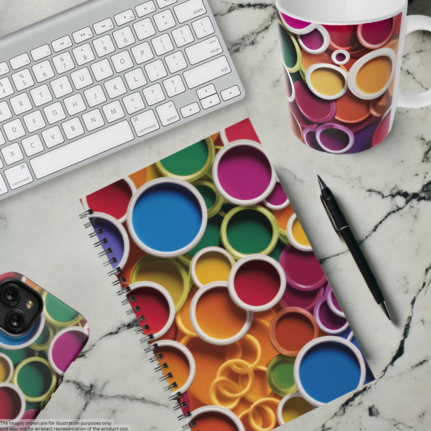 Rainbow Reverie 5.5"x8.5" Hardcover Notebook