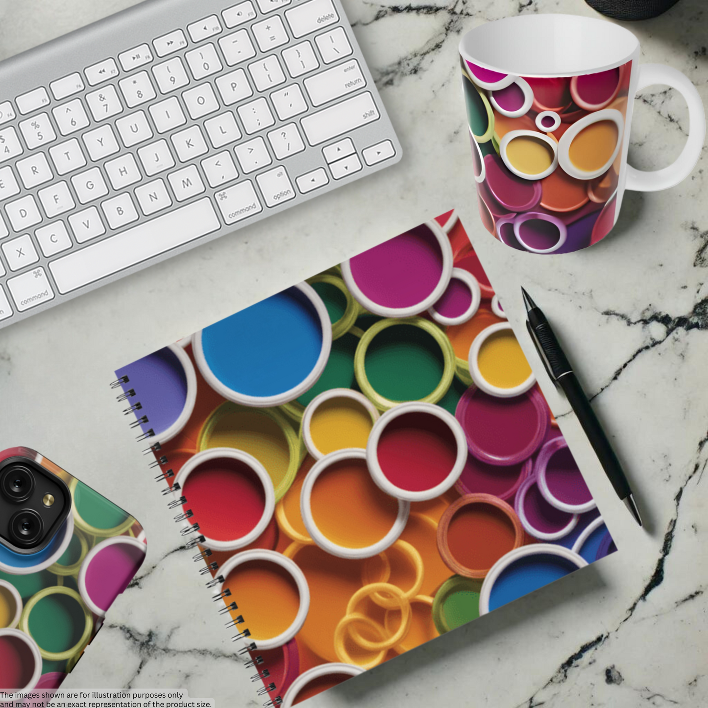 Rainbow Reverie 8.5"x8.5" Hardcover Notebook