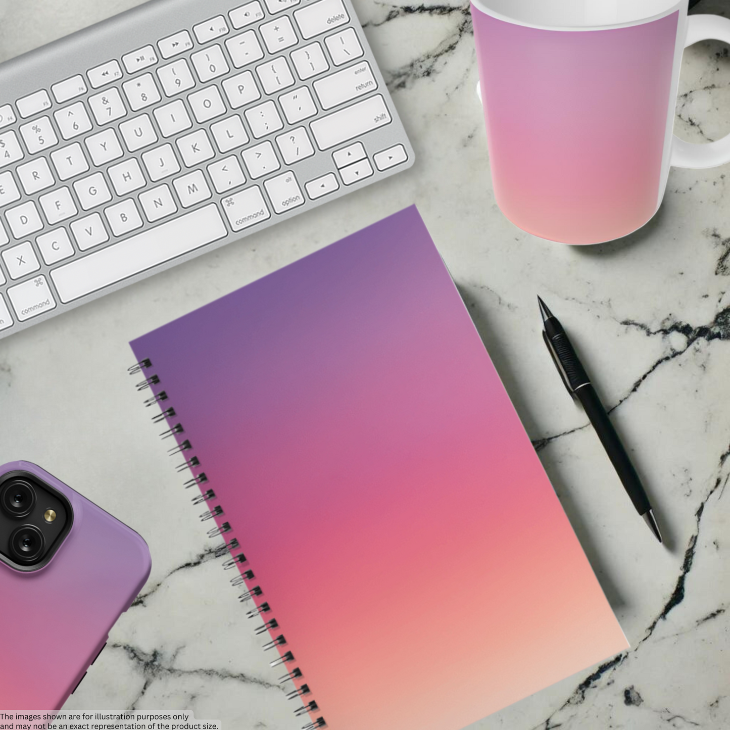 Sunset Haze 5.5"x8.5" Hardcover Notebook