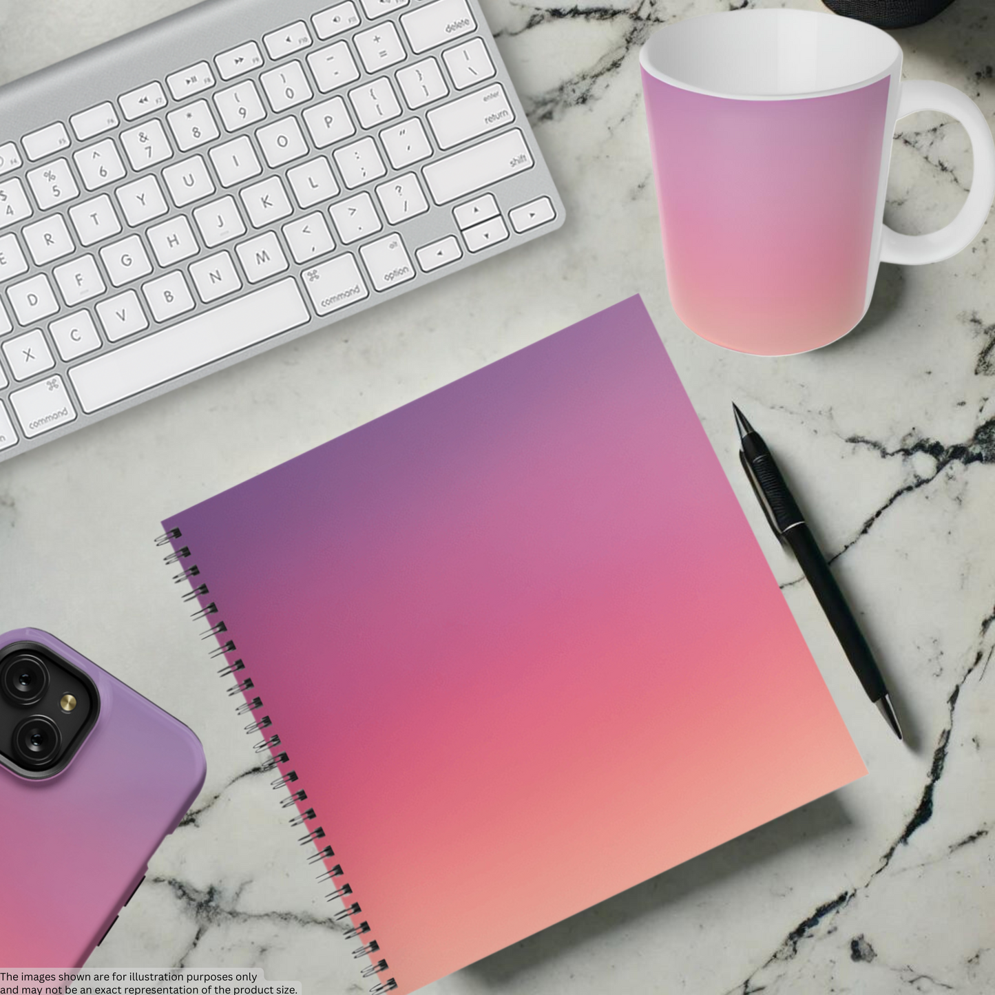 Sunset Haze 8.5"x8.5" Hardcover Notebook