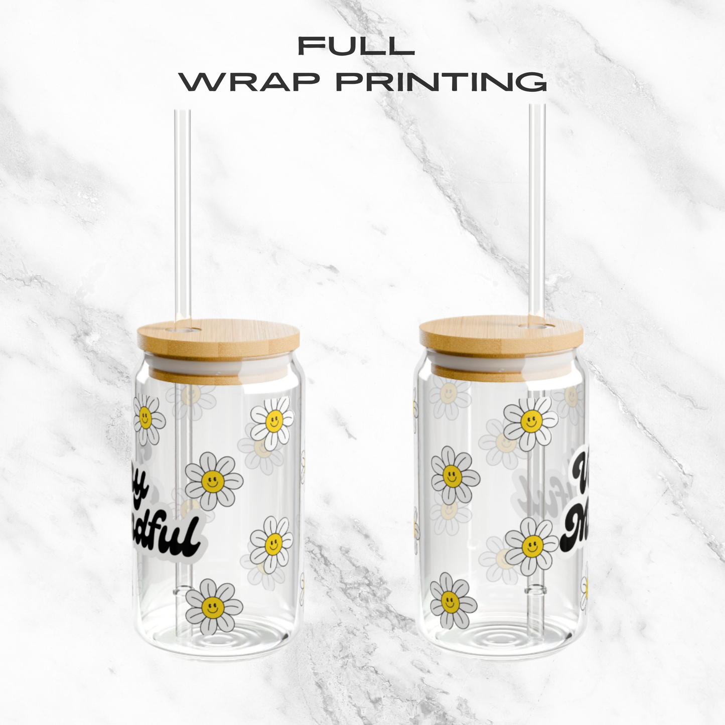 Very Mindful 16oz Glass Tumbler | Soda Can
