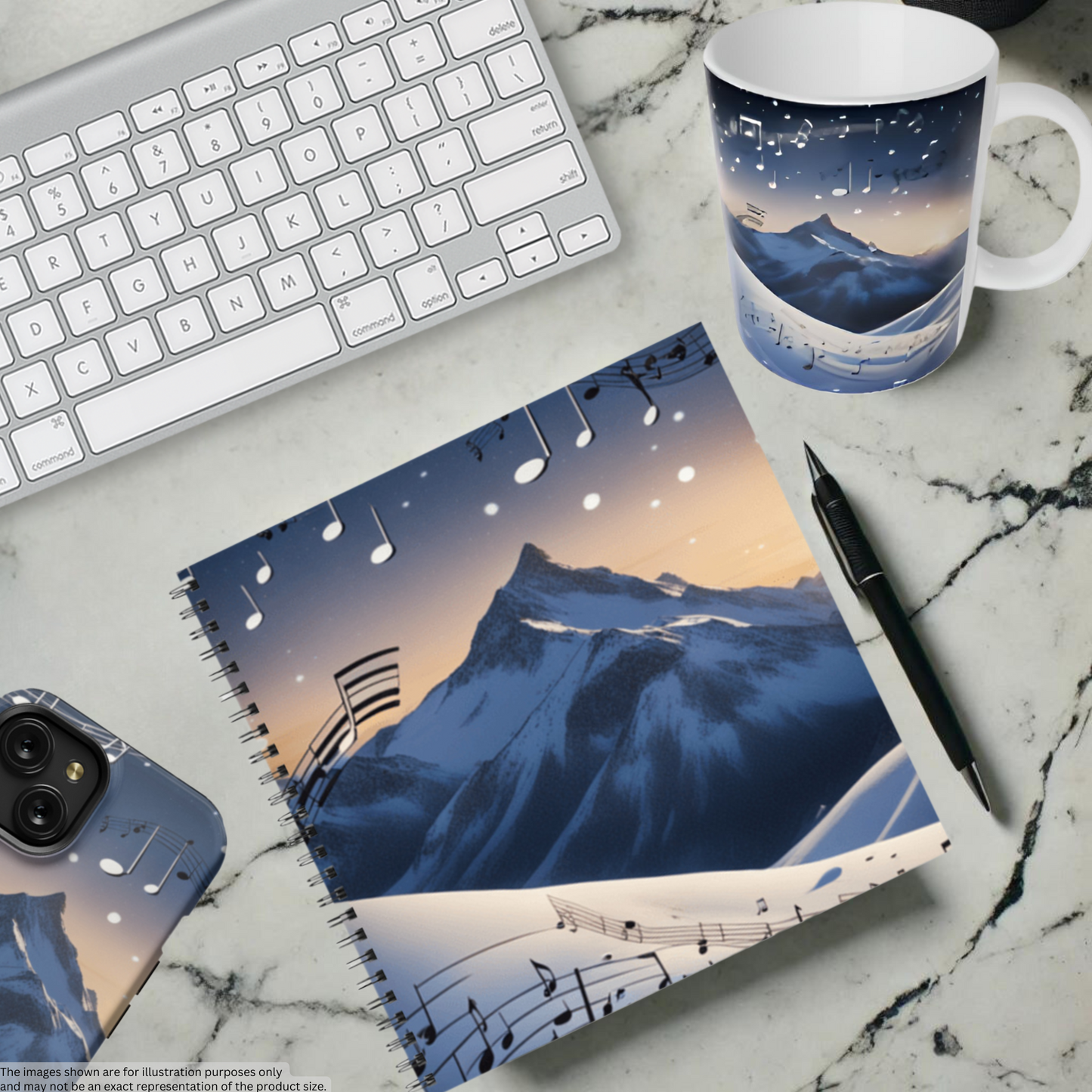 Winter Serenade 8.5"x8.5" Hardcover Notebook