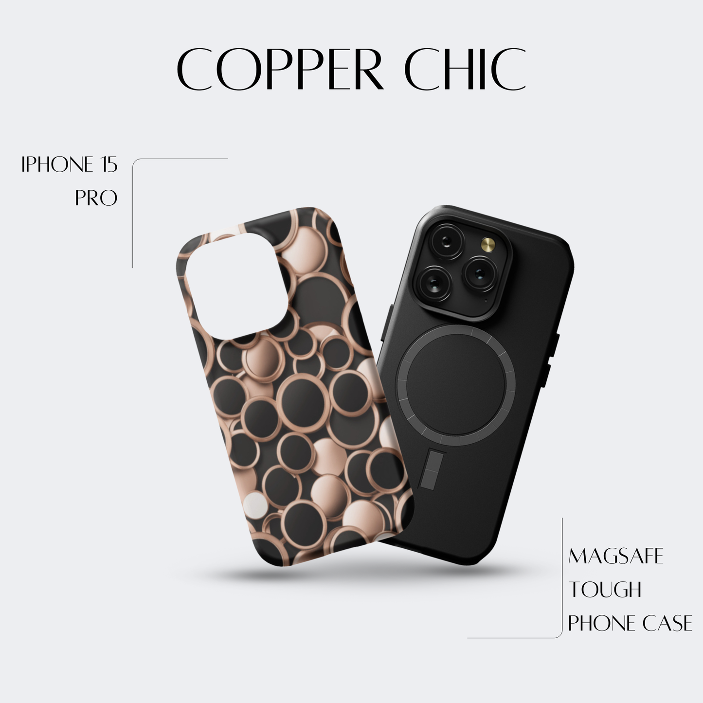Copper Chic - iPh 15 Pro MagSafe Tough Matte Finish