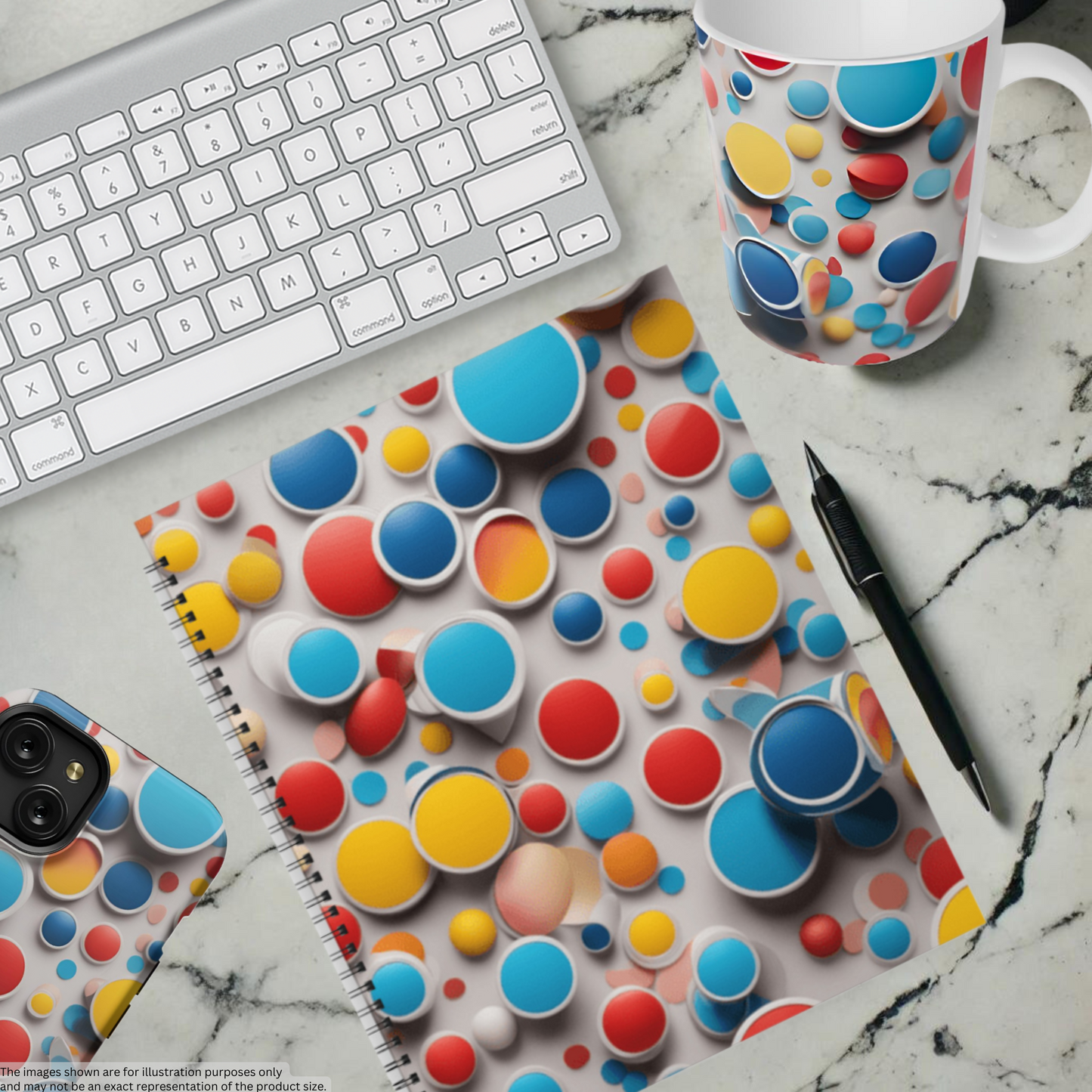Bubble Burst 8.5"x11" Hardcover Notebook