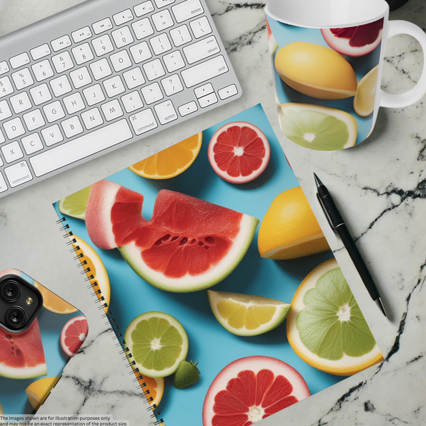 Citrus Splash 8.5"x11" Hardcover Notebook