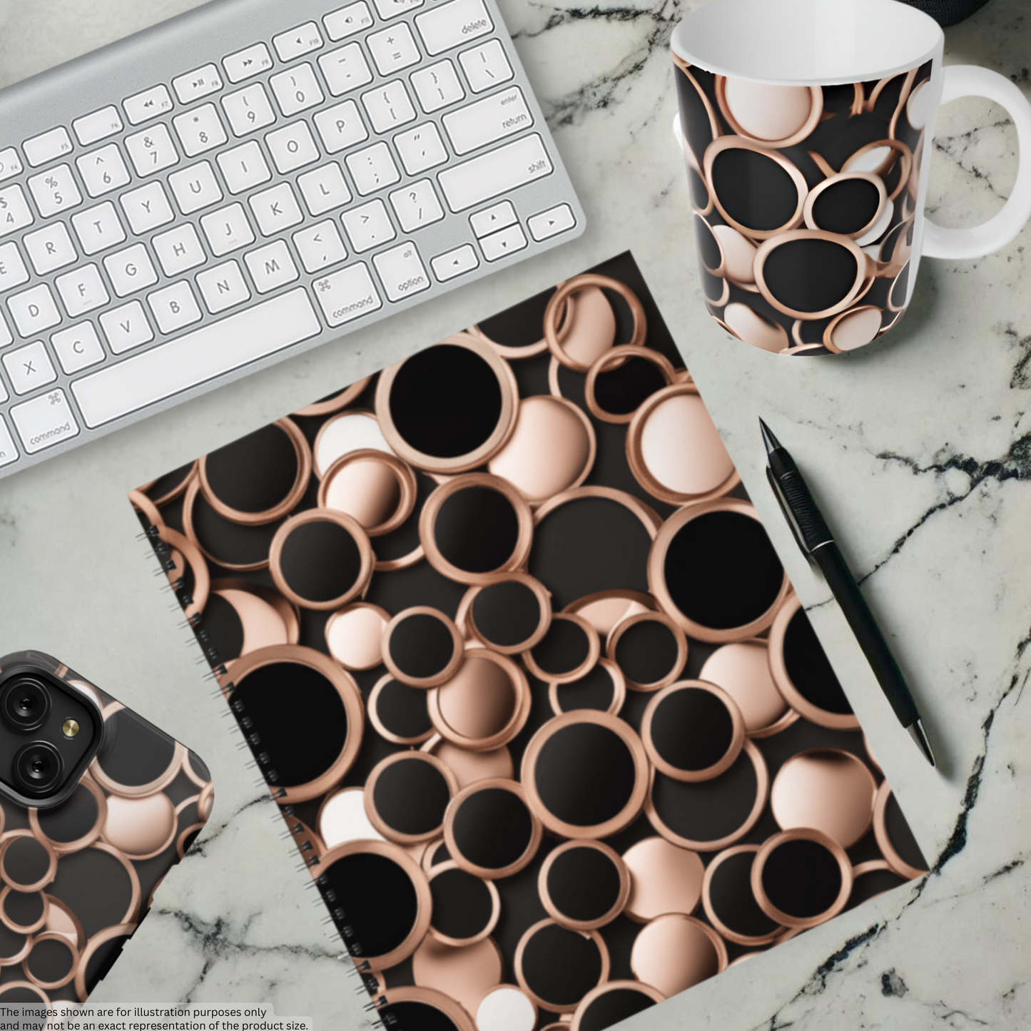 Copper Chic 8.5"x11" Hardcover Notebook