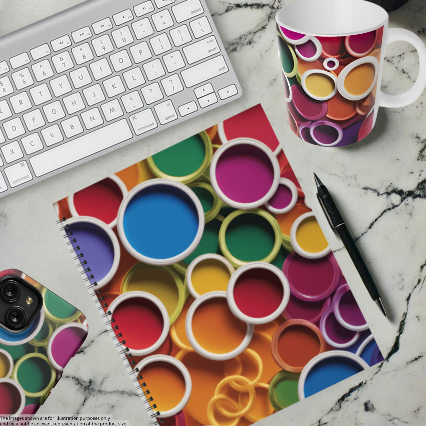 Rainbow Reverie 8.5"x11" Hardcover Notebook