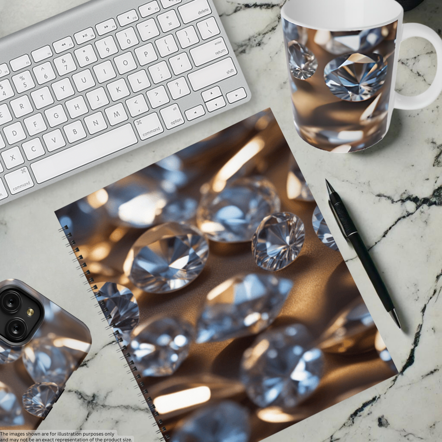 Diamond Dream 8.5"x11" Hardcover Notebook