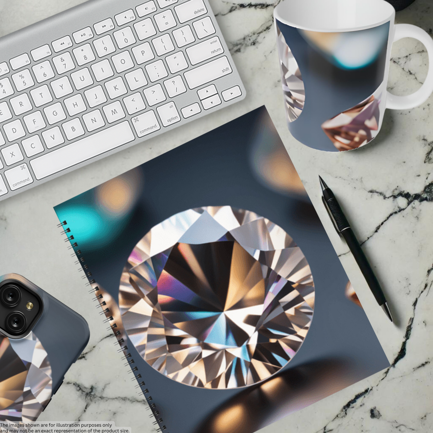 Gem Symphony 8.5"x11" Hardcover Notebook