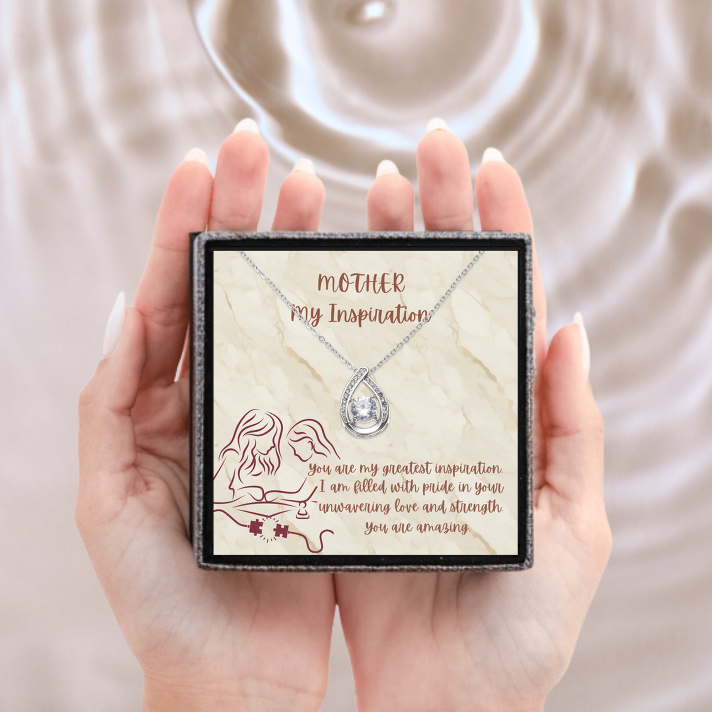 Inspiration Eternal - Floating Stone Necklace