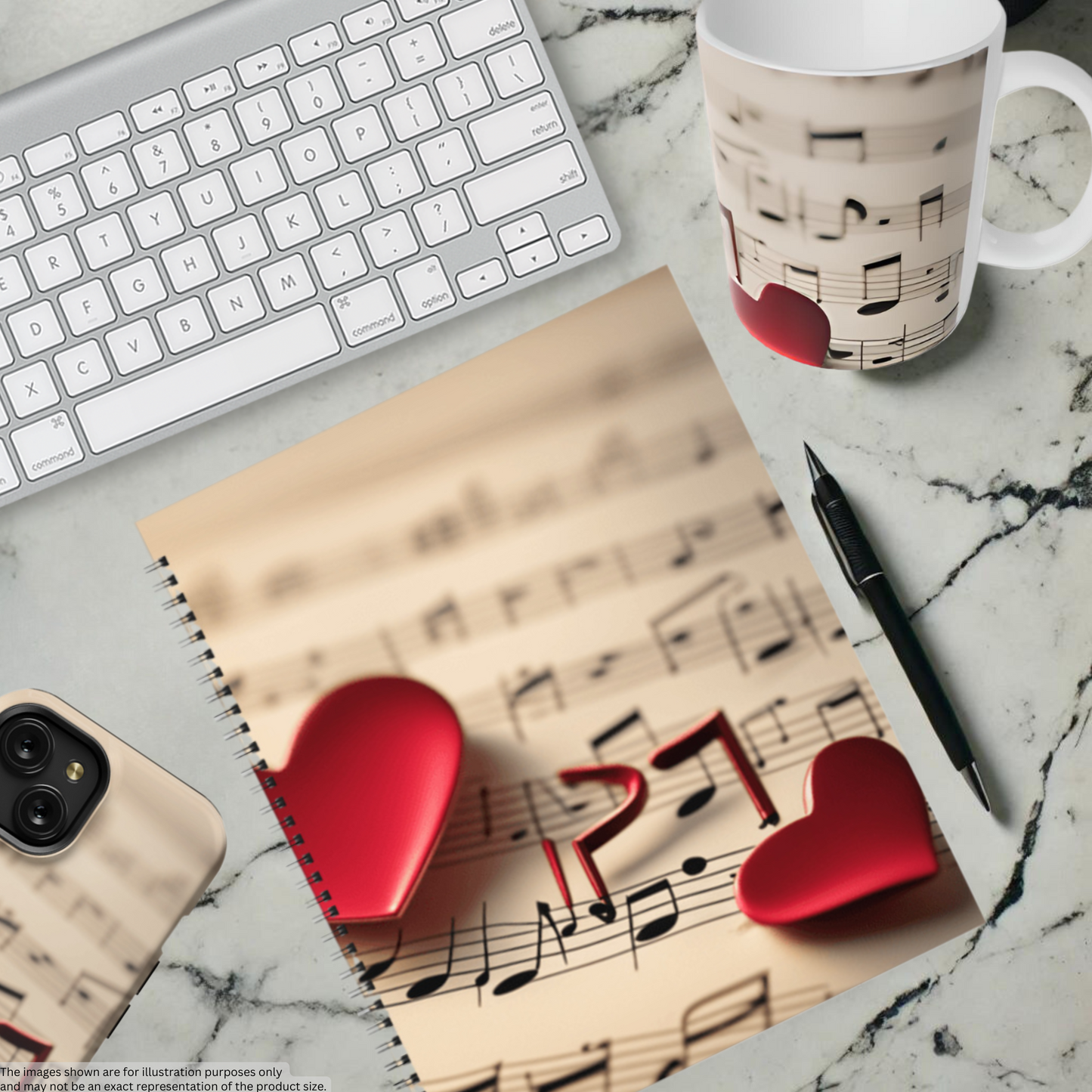 Love Notes 8.5"x11" Hardcover Notebook