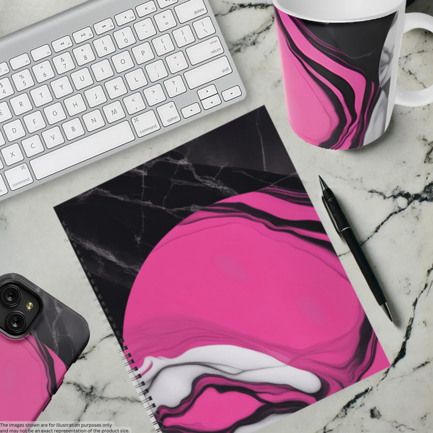 Marble Pop 8.5"x11" Hardcover Notebook