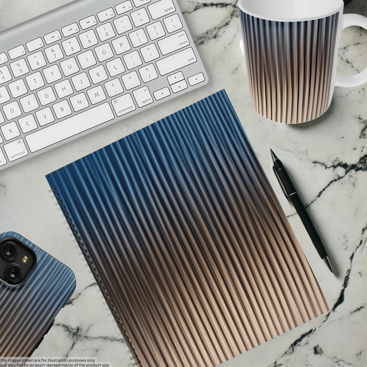 Ocean Bronze 8.5"x11" Hardcover Notebook
