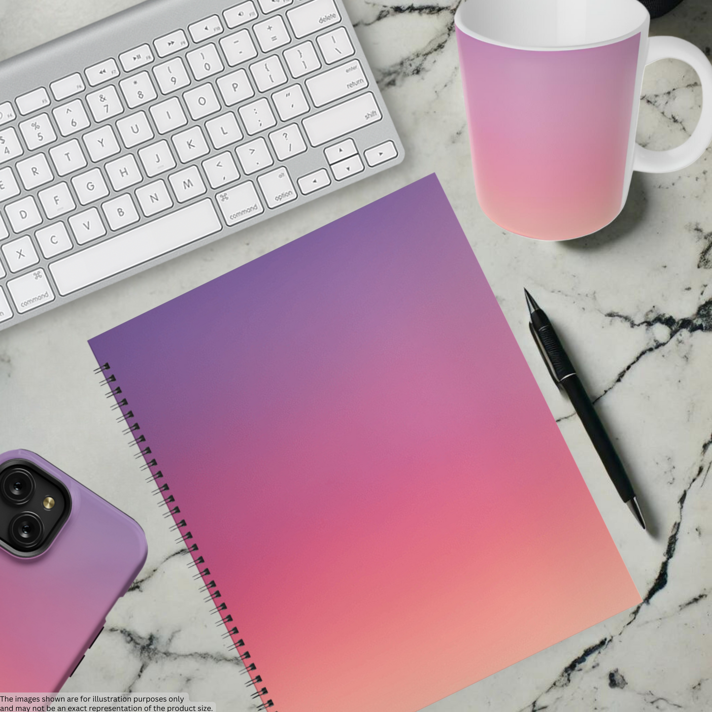 Sunset Haze 8.5"x11" Hardcover Notebook