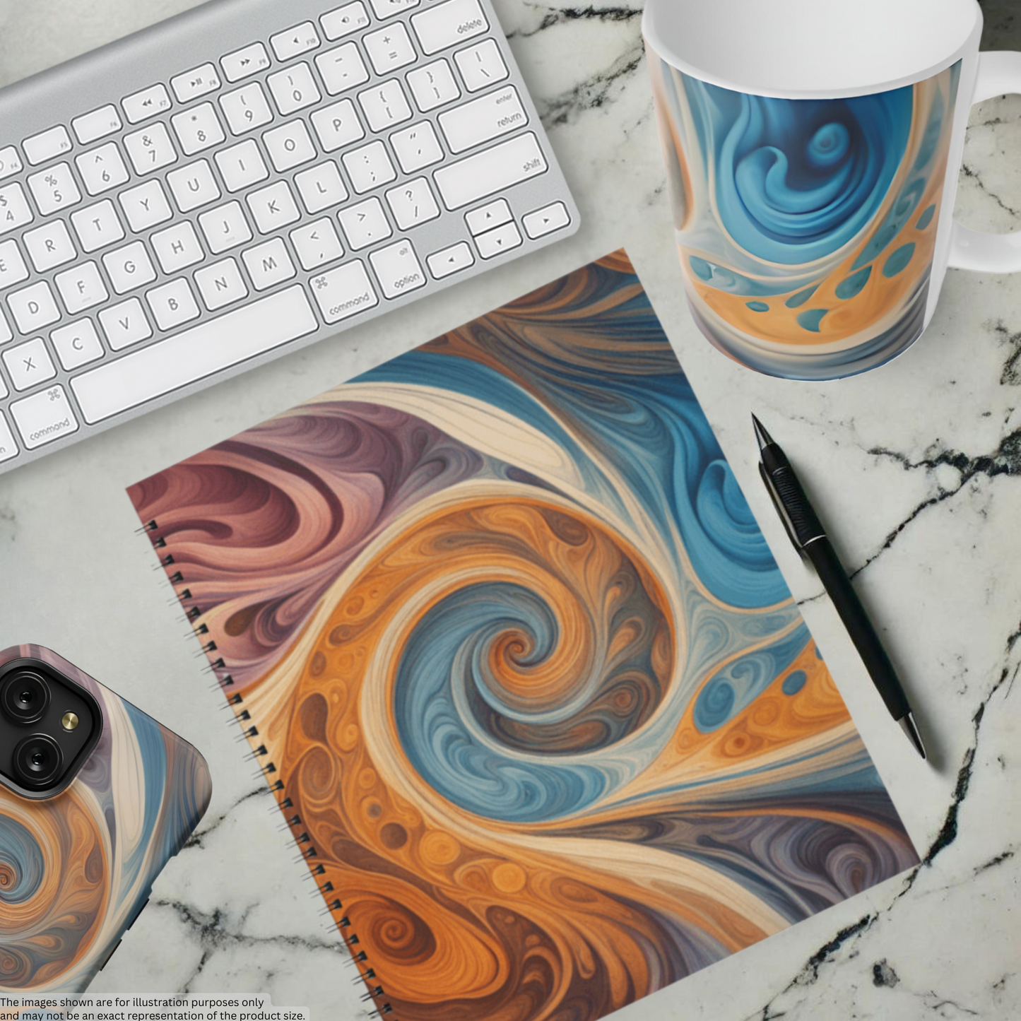 Aurora Dream 8.5"x11" Hardcover Notebook