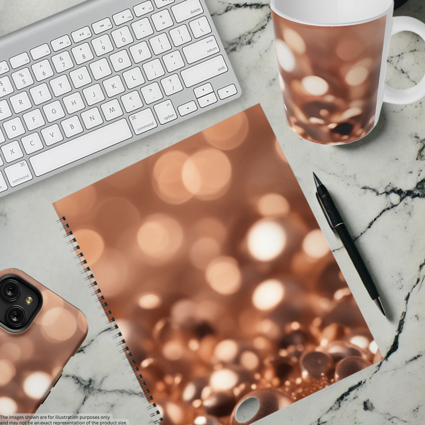 Copper Gleam 8.5"x11" Hardcover Notebook
