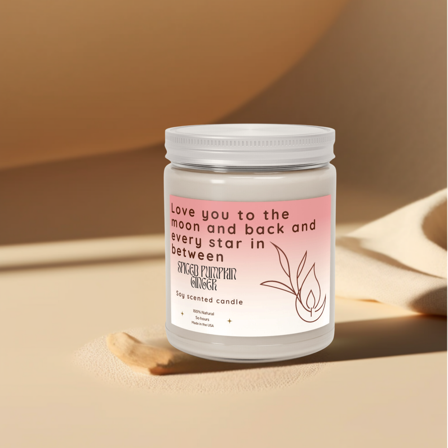 9oz Spiced Pumpkin Ginger Clar Candle – To the Moon & Back