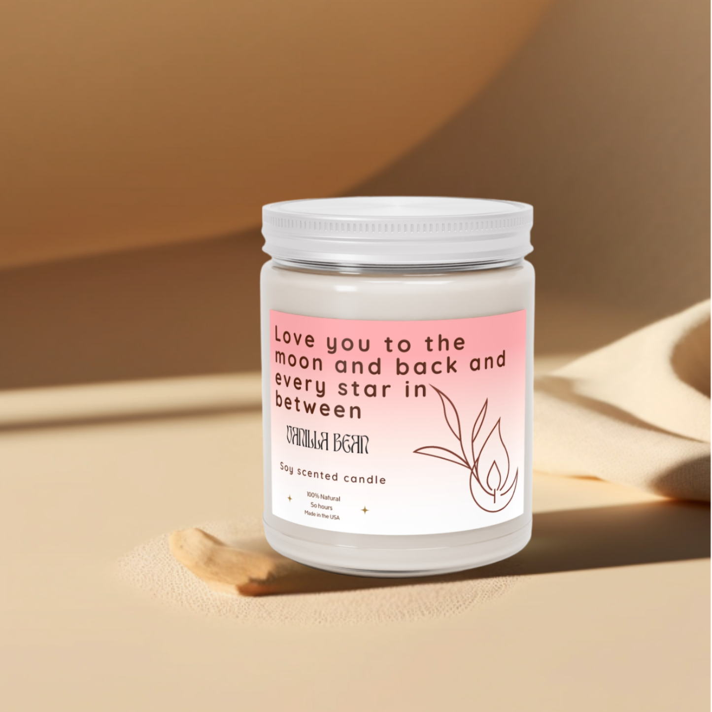 9oz Vanilla Bean Clar Candle – To the Moon & Back