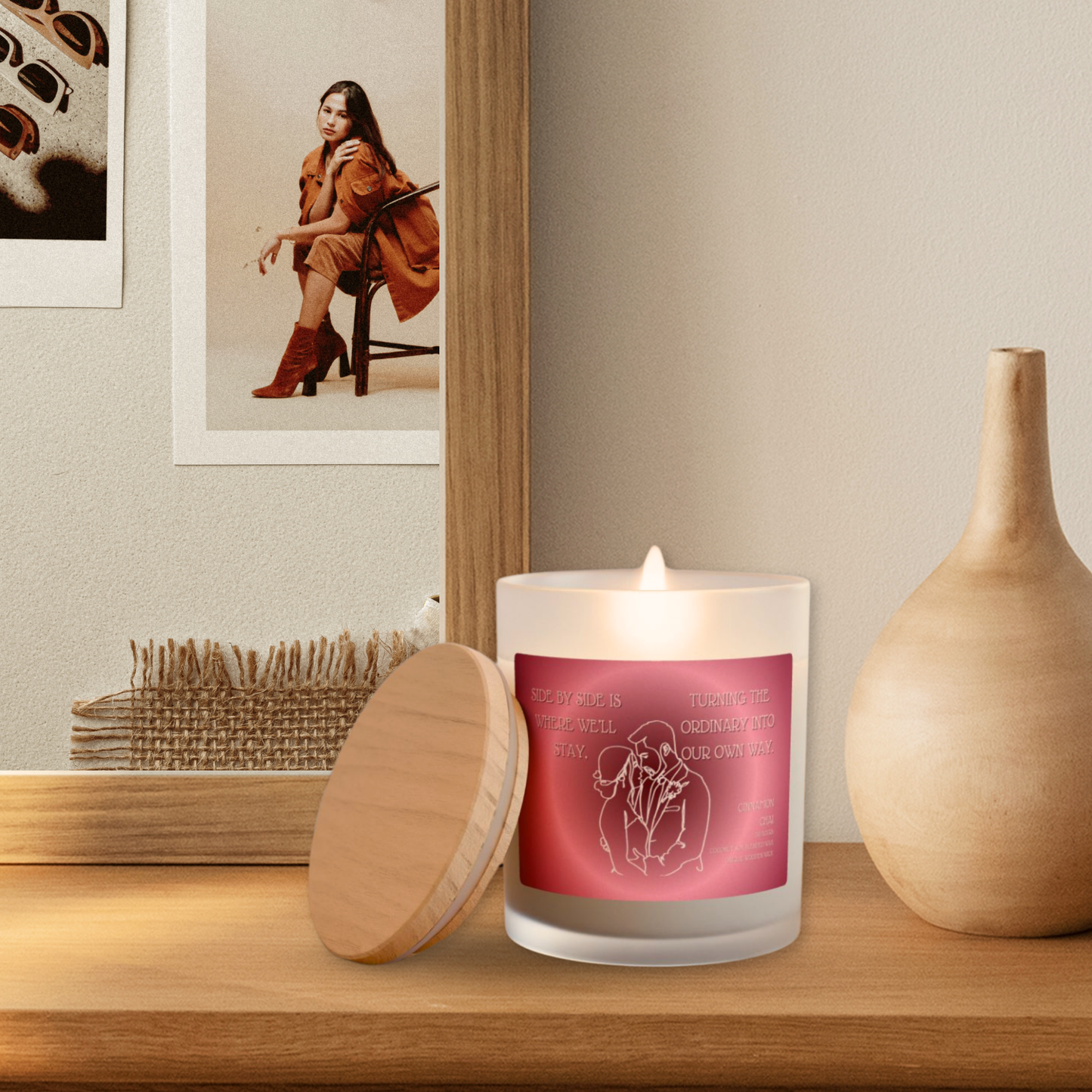11oz Cinnamon Chai Candle – Side By Side