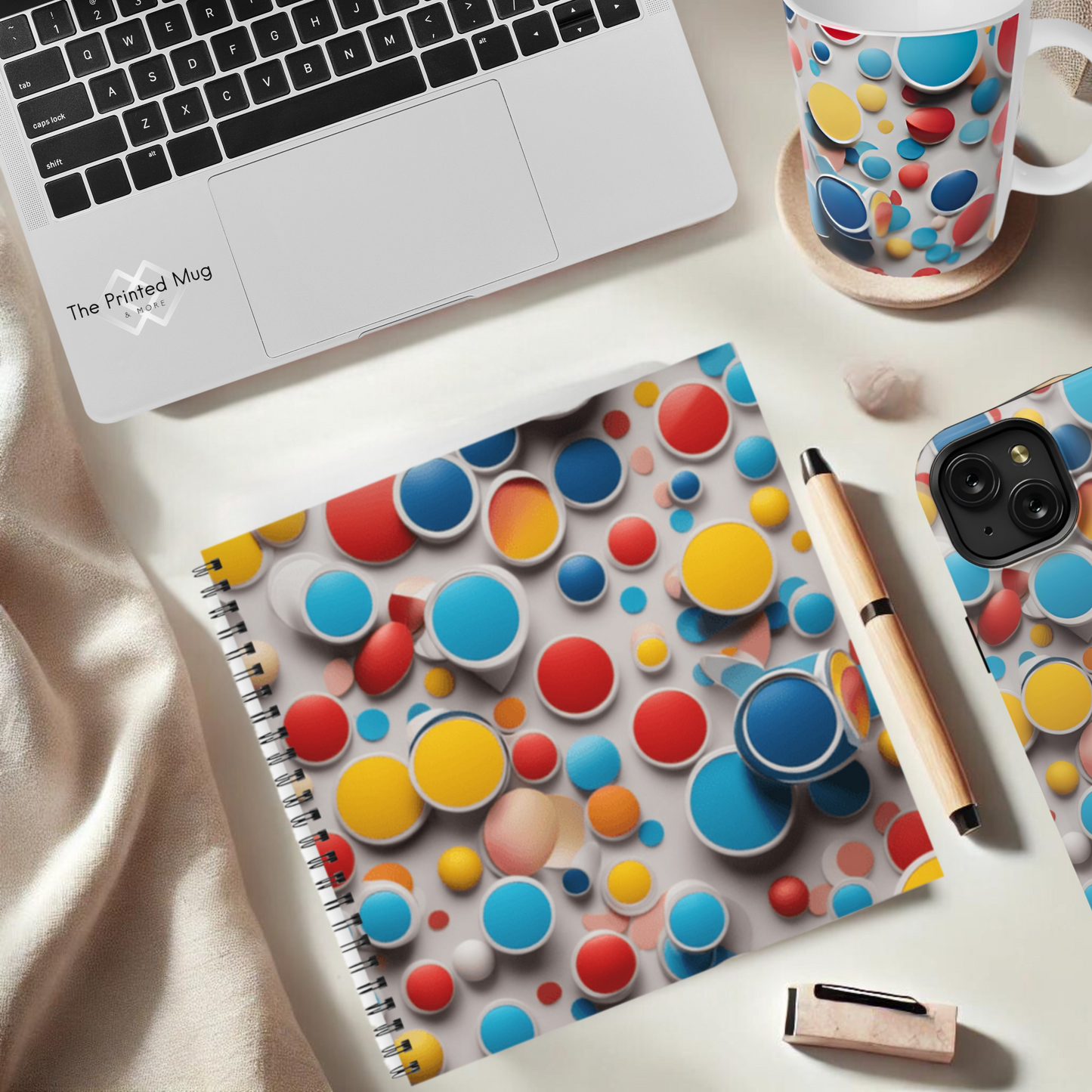 Bubble Burst 8.5"x8.5" Hardcover Notebook