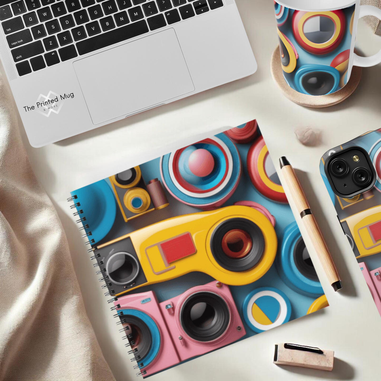 Camera Carnival 8.5"x8.5" Hardcover Notebook